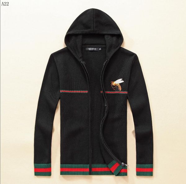 

simple men's sweater pullover men's brand designers hoodie long sleeve luxury sweater letter embroidered sweater winter costume--6, White;black