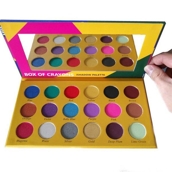 

Палитра теней для век для макияжа BOX OF CRAYONS Палитра теней для век iShadow 18 цветов Shimmer