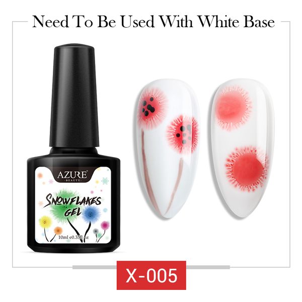 

lacheer snowflakes led gel nail polish soak off nail art gel lacquer diy design blooming uv varnish, Red;pink