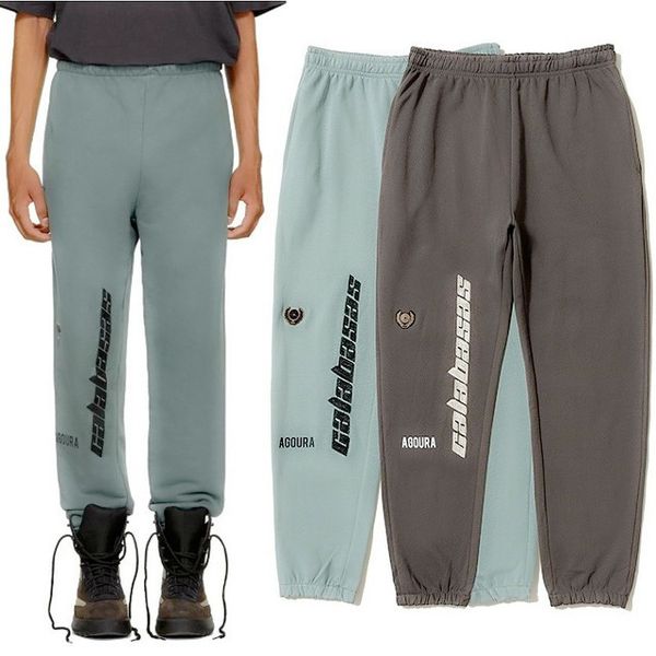 

сезон 5 calabasas брюки sweatpants мужчины женщины kanye west joggers cal streetwear hip hop брюки кулиской oversize дизайнер, Black