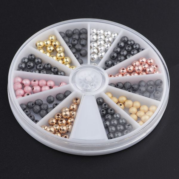 

assorted multicolor crystal gems with hole for string beads of necklace/ring/bracelet art craft toys and diy jewelry crystal kit with case