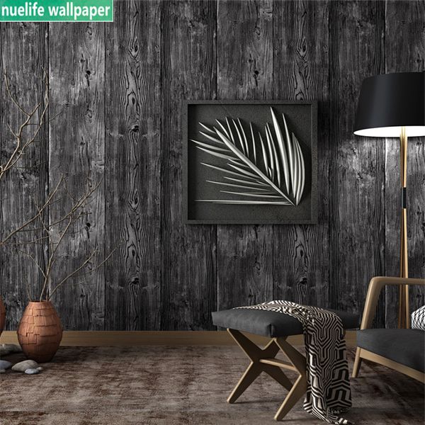 

chinese style solid color imitation wood grain study room living room bedroom kids ship sofa tv background wallpaper