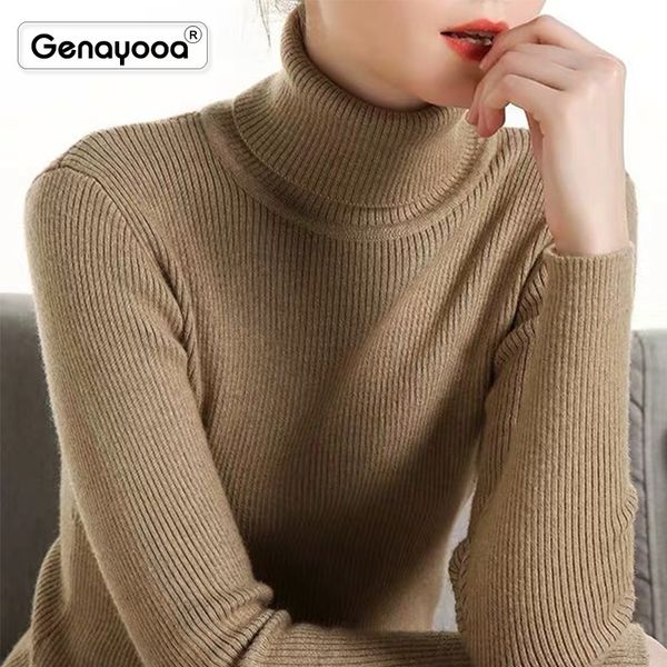 

genayooa turtleneck sweater women casual jumper womens korean soft winter long sleeve pullover sweater knitted brand, White;black