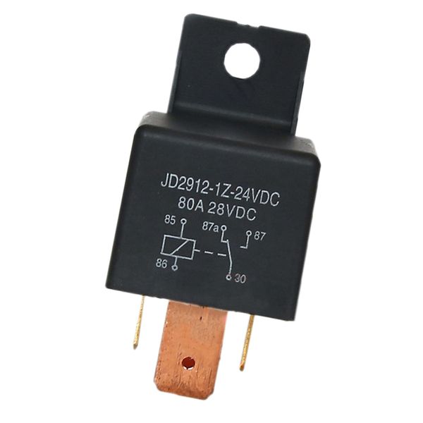 

model no: jd2912-1z-24vdc car motor changeover spdt relay 5pins 24v 80amp