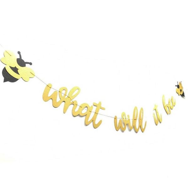 Bachelorette Honeybee Birthday Party Flag Pulling Felt Nonwovens