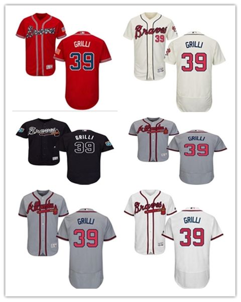 

custom any name number baseball jerseys atlanta 39 sam an atlantabraves brave men women youth red white high-quality jersey, Blue;black