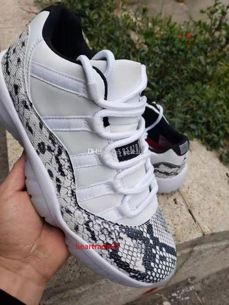 

box2019 with new jumpman 11 low se snakeskin prm heiress black stingray 11s basketball shoes men bred designer sports sneakers shoes