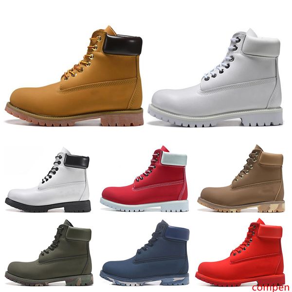 

designer luxury tbl men women boots triple white black camo green blue winter boots womens military boots size 36-45