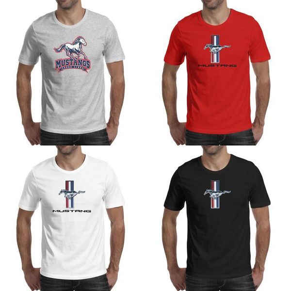 

mens ford mustang logo fashion t shirt printing friends cotton shirts printed short sleeve tees logo, White;black