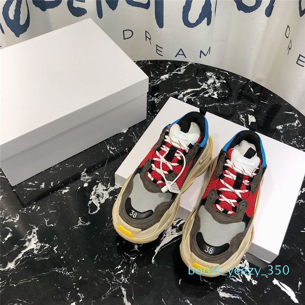 

2019 new fashion speed trainer luxury womens sneakers men casual shoes genuine leather designer sneakers size 35-45 b35, Black