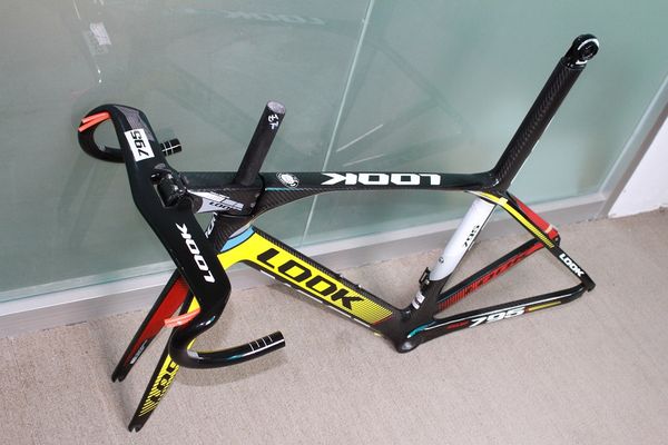 

Road bicycle frame look 795 glo y full carbon road frame et complete carbon frame glo y look handlebar a01