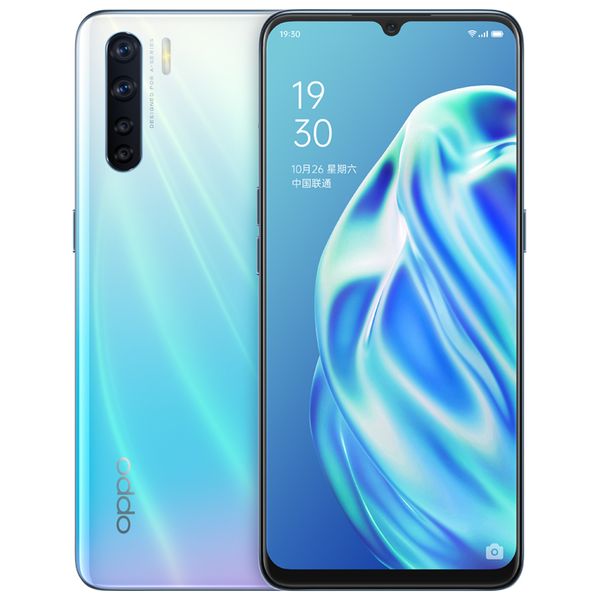 Orijinal Oppo A91 4G LTE Hücre 8GB RAM 128GB ROM Helio P70 Sekiz Çekirdeği 48.0MP 4000mAH Android 6.4 