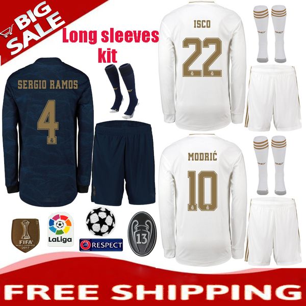 

2019 2020 real madrid long leeve kit jer ey hort ock 19 20 hazard cami eta de fútbol viniciu a en io football hirt