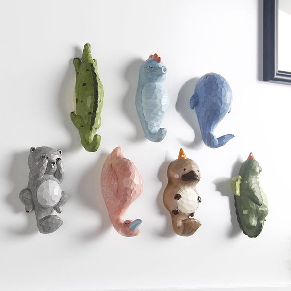 2019 Wholesale Cute Animal Shape Rails Decorative Coat Hook Wall