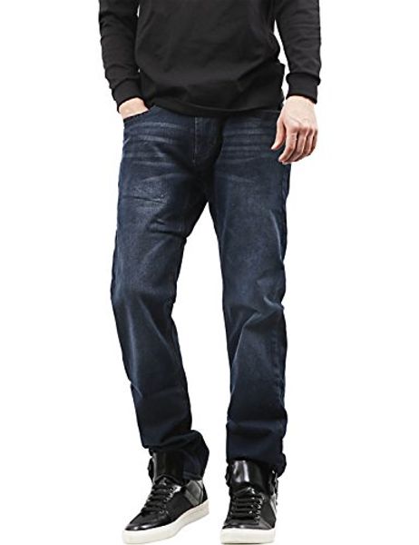 

men's jeans hat and beyond mens casual denim slim fit stretch pants, Blue