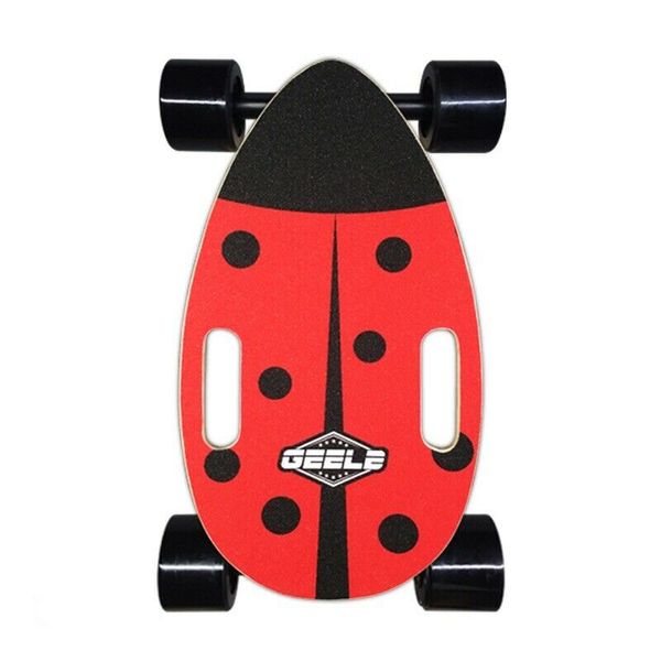 

skateboarding beetle egg shape maple wood portable complete assembled ready to ride city mini surf cruiser skateboard