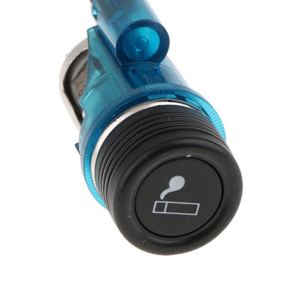 

автомобильная прикуривательная розетка 12v power plug со светом диаметр 28 мм