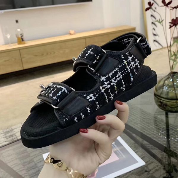 

Ladie andal boutique travel imple thick bottom uede uede fa hion brand open toe ladie hollow ca ual de igner women