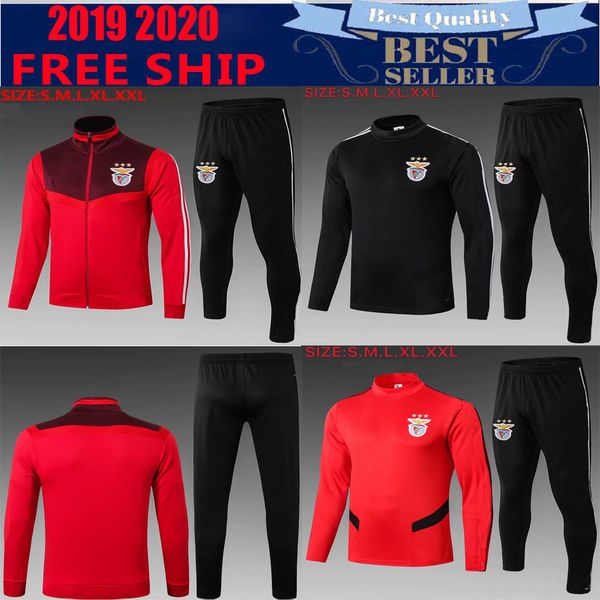 

19-20 jonas joao felix soccer benfica jerseys tracksuit new seferovic salvio thailand football shirts jardel camisa de futebol traning suit, Black