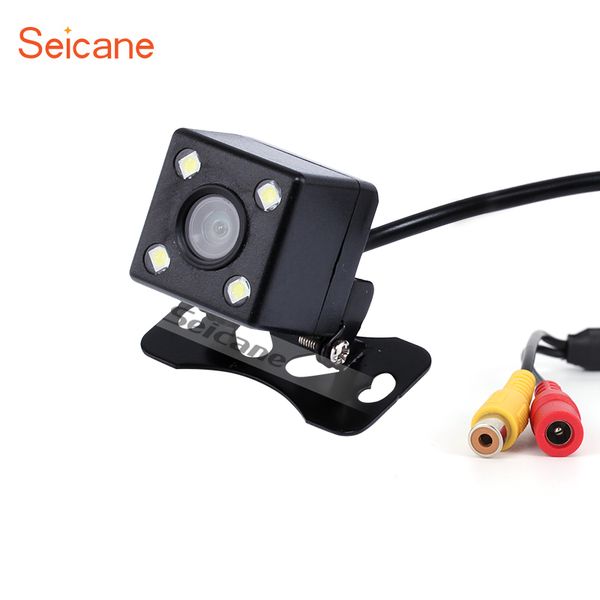 

seicane universal car parking reverse rear view backup camera 170 degree wide angle 4 led hd high definition vision