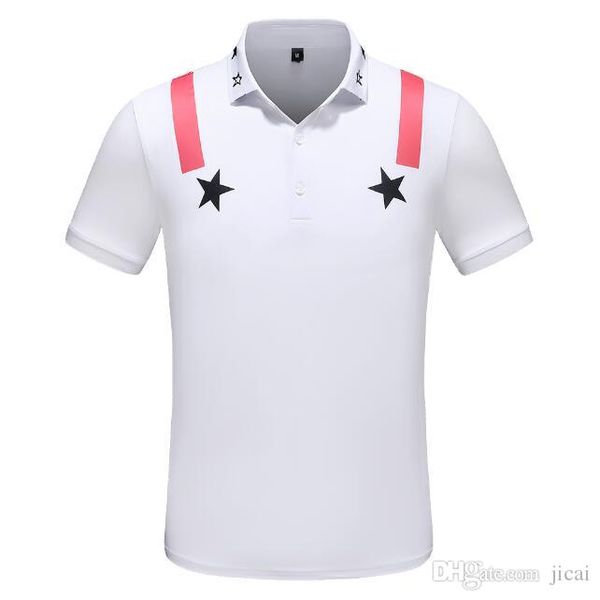 

роскошная италия дизайнерская рубашка поло в полоску футболки роскошные змеиные поло пчелы цветочная вышивка мужская высокая уличная мода ло, White;black