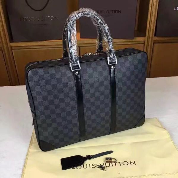 

fashion men's 100% leather business briefcase lapbag brand shoulder bags women handbags 3aa+ messenger tote man clutch sac