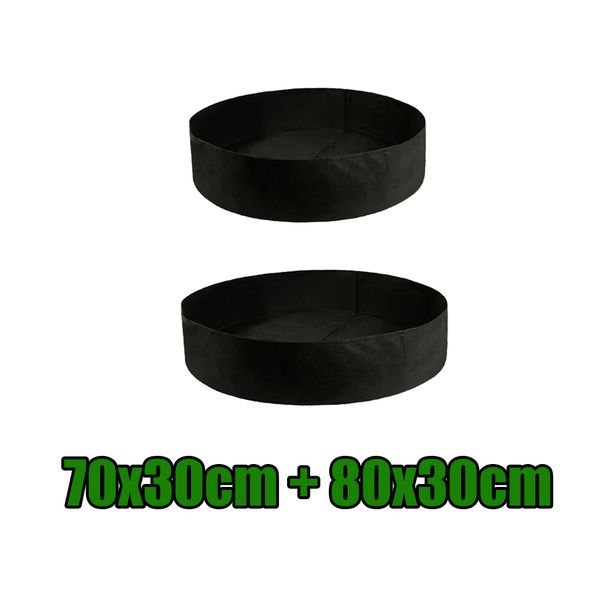 

70 80см круглый поднятый сад кровать посадки растут мешки горшок для овощей