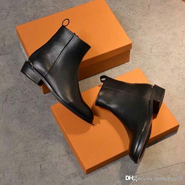 

19ssbrand genuine leather shoes knee boots fashion boots thigh-high boots designer casual shoes with box and invoice, Black