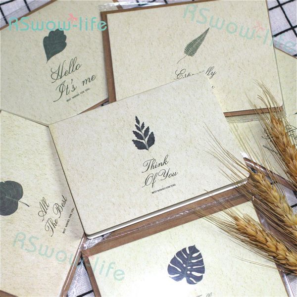 

7pcs vintage mid autumn festival greeting card christmas thank you card wedding invitation party invitation