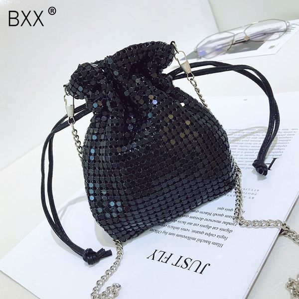 

bxx] искусственная кожа crossbody ведро сумки для женщин 2020 весна небольшой посланник сумка леди цепи шнурок сумки hk844