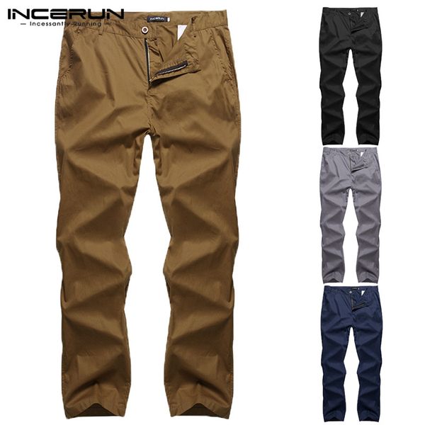 

2019 plain pants men casual chinos trousers joggers slim fit man chinos pants fashion men clothing pantalon hombre 40, Black