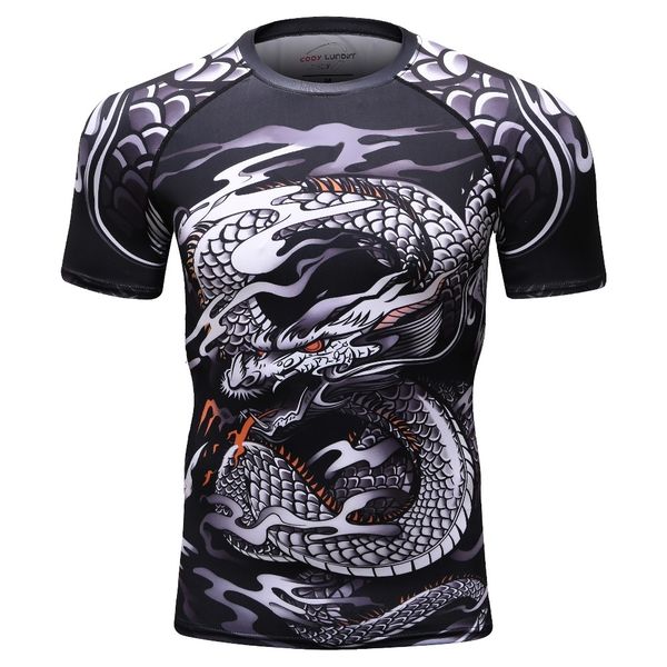 

2018 Новый Bjj Rashguard Футболка мужская компрессионная рубашка Mma Fitness Muscle Ufc Бой Топ Муа