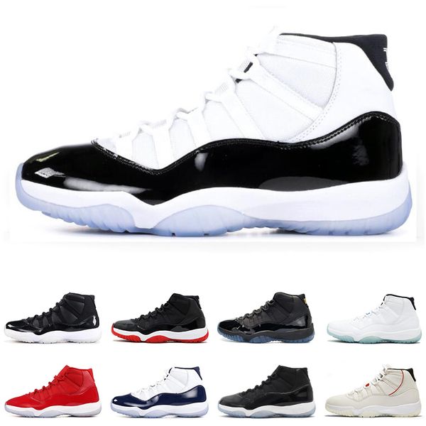 

concord 45 11 mens basketball shoes 11s platinum tint cap and gown bred legend blue closing ceremony heiress for men women sports sneakers