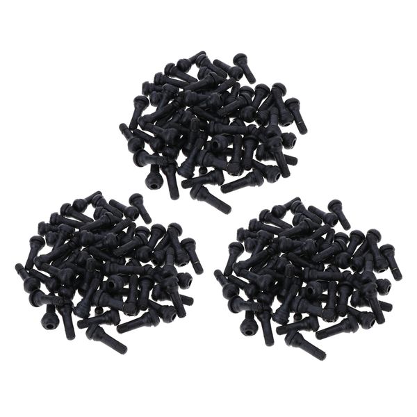 

300pcstr413 car tubeless vacuum snap-in tire tyre valve stem w/dust cap