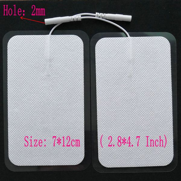 

7 12cm 2 8 4 7inch medical ma ager pad with cable ten machine replacement electrode pad for mini electrode mu cle timulator