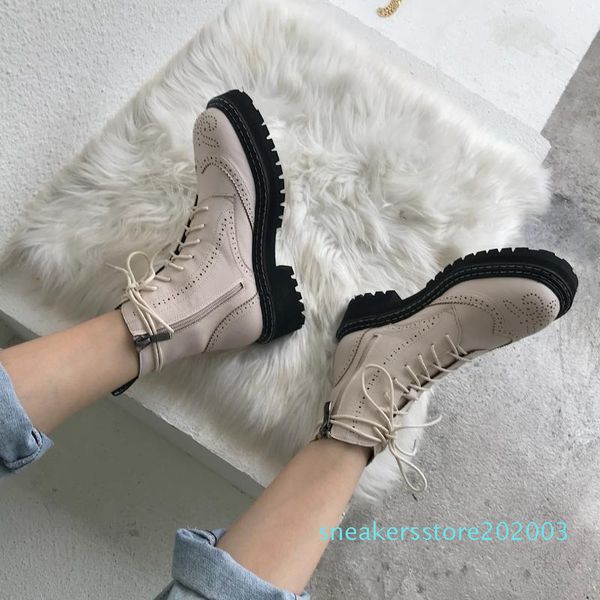 

2019 chalaza boots woman wind handsome locomotive boots black woman short s03