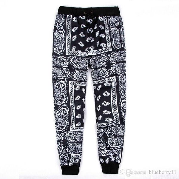 

черный красный мужские бегуны тренировочные брюки swag pantalones hombre бандана бегуны мужские брюки хип-хоп женские брюки уличная унисекс, Black