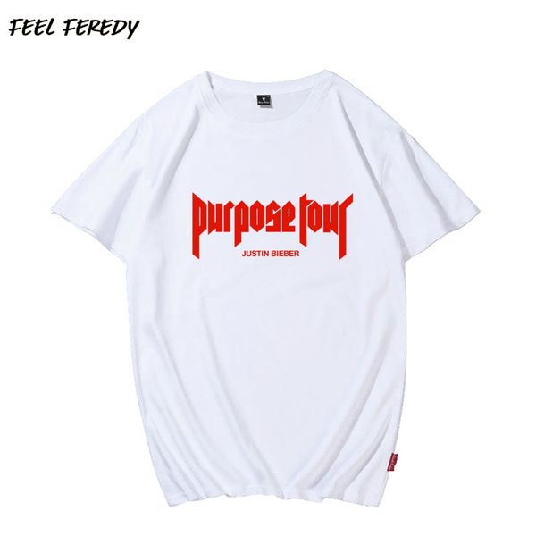 

bieber purpose tour print t-shirt black fashion hip hop style women luxury in plus size 4xl cotton t-shirt, White;black