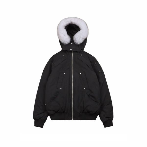 

j910101 mens designer down coat new brand fashion solid color long sleeve down parkas mens luxury outdoor clothing coat parkas size xs-2xl, Black