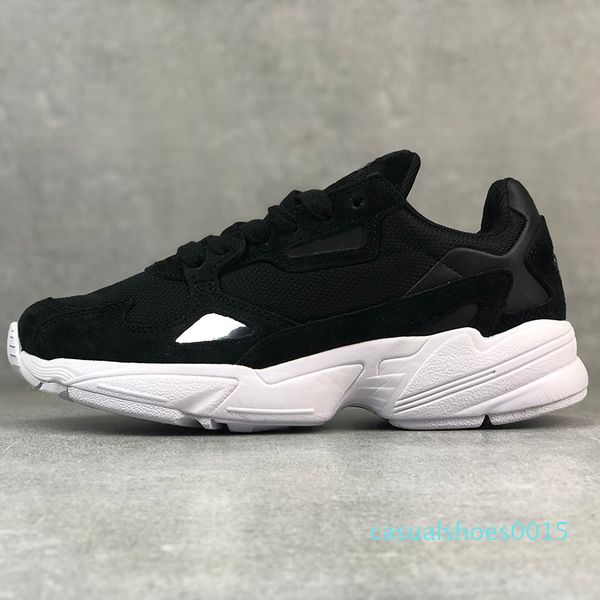 

2020 новый конструктор фалькон w папа обувь мода люкс повседневная chaussures для c15 женщины мужчины тройной белый основной черный неоновый, Black