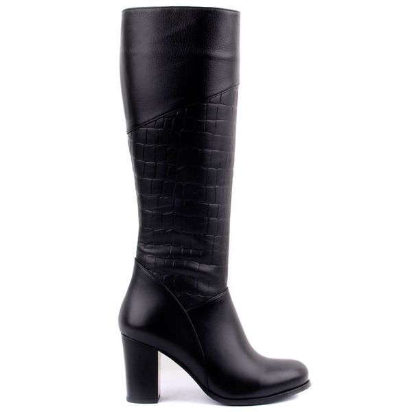 

sail-lakers black leather zipper female boots