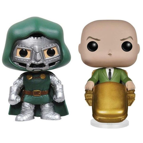

kawaii funko pop figures x-men x professor doom doctor fantastic four peripheral office worker # 57 # 17pvc dolls gifts toys box collection