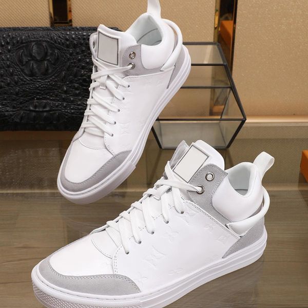 

winter new high-grade leather men shoes factory direct sales comfortable shock absorption wear belt leather casual shoes, Black
