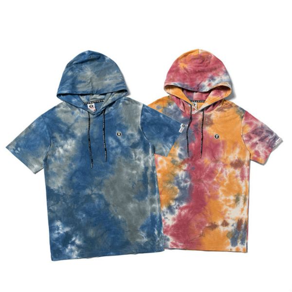 

mens 2020 luxury designer t-shirt men clothing summer t-shirts fashion tee cool short sleeved hoodie graffiti hit color wholesale, White;black