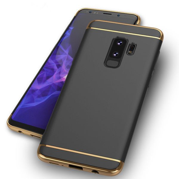 

luxury fashion covered 3 in 1 metal+pc hard cover for samsung galaxy 10 plus s10 s8 s7 edge s6 note 985 telephone cover