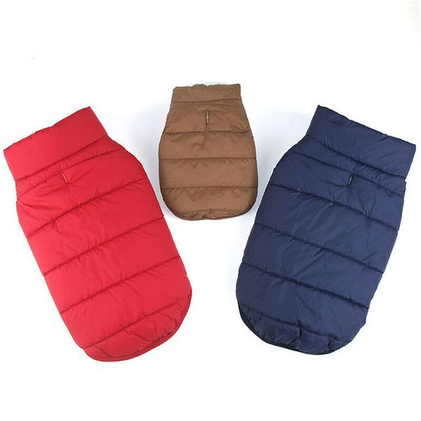 

winter warm padded dog clothes waterproof pet coats vest jacket for dogs 7 size