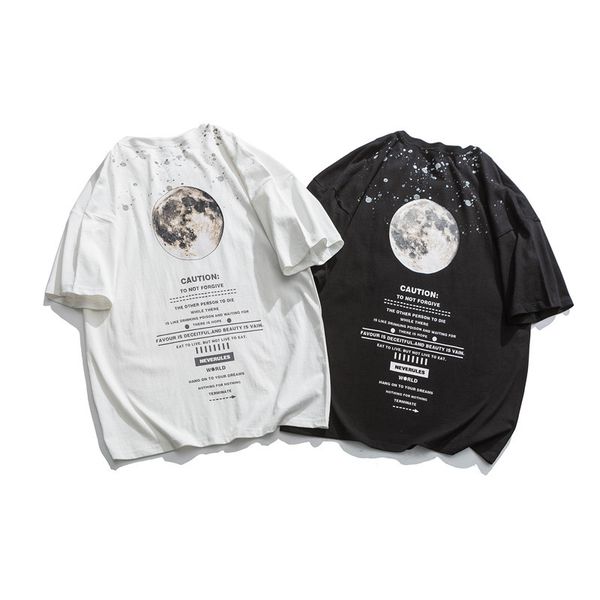

luxury mens t shirts summer brand loose tees shirt casual pattern print for mens streetwear clothing luxury fashion t shirts iiceec, White;black