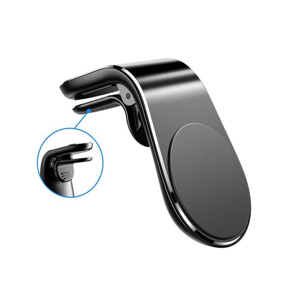 

Magnetic car phone holder l hape air vent mount tand in car gp mobile phone holder for iphone 11 pro max