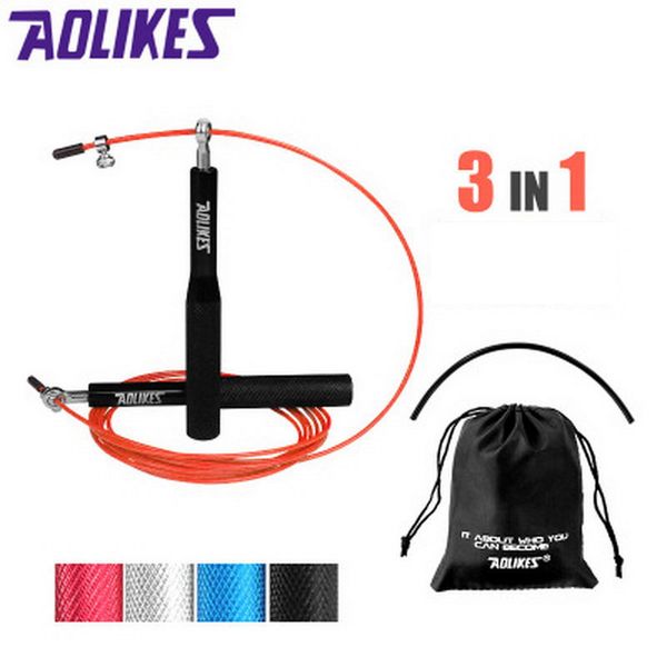 

speed jump rope steel wire with carrying bag professional racing jumping rope comba crossfit skipping fitness gym training