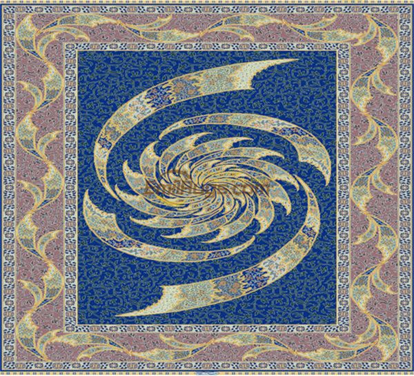 

specially purified silk handmade kashmir silk carpet